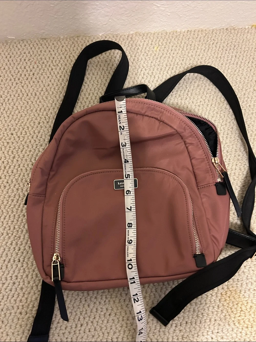 New Kate Spade Mauve Nylon  Mini Backpack